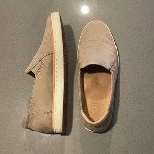 Suede like slip ons